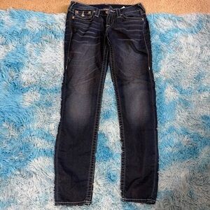 True Religion women Dark Indigo Skinny Jeans